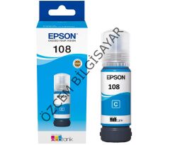 EPSON 108/C13T09C24A (ET-18100/L18050/L8050) Orjinal Mavi EcoTank Kartuşu (70 ml)